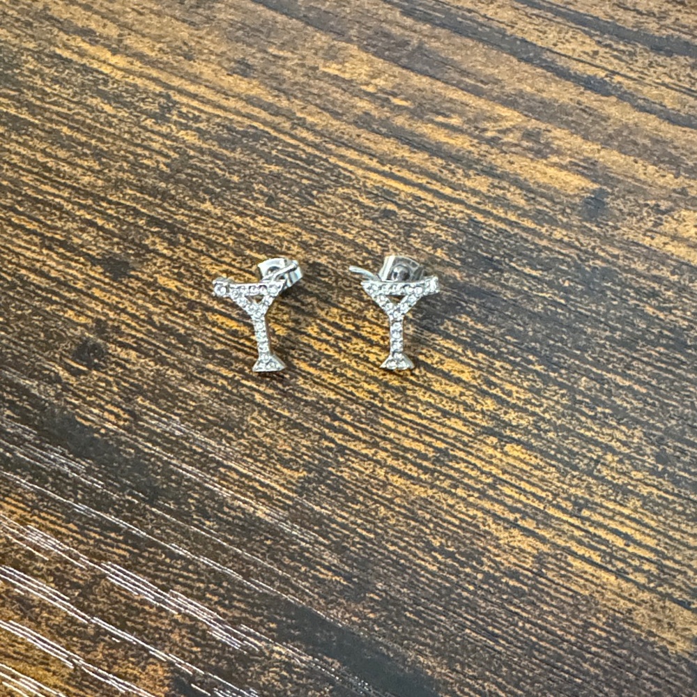 martini glass earrings